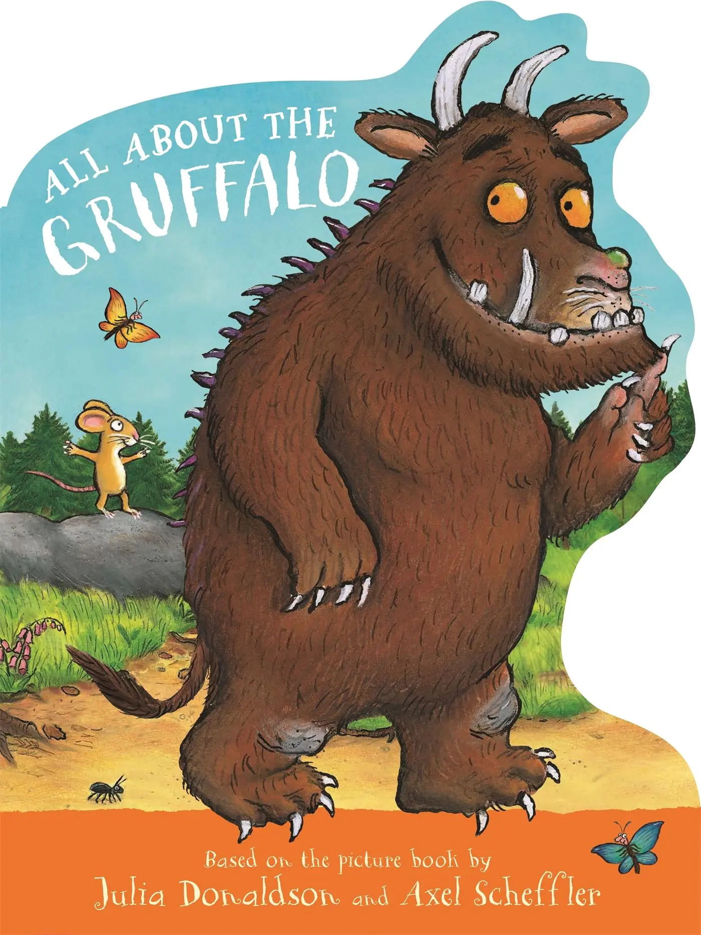 Cover: 9781035049479 | All About the Gruffalo | A shaped board book, perfect for little paws!