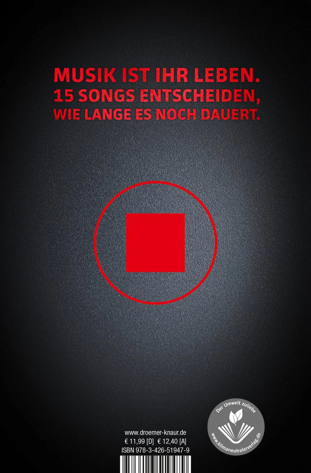 Rückseite: 9783426519479 | Playlist | Sebastian Fitzek | Taschenbuch | 400 S. | Deutsch | 2023