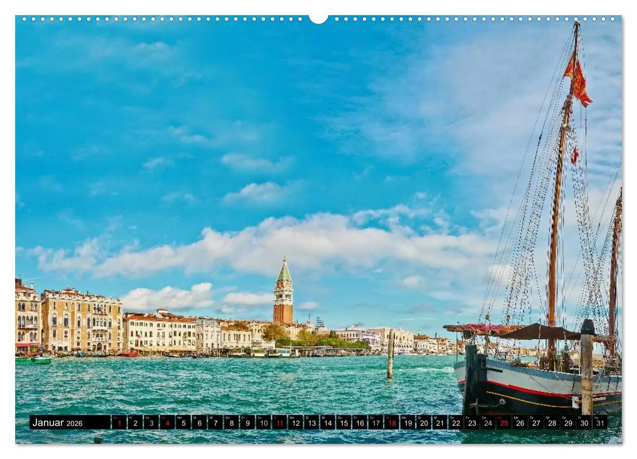 Bild: 9783516089479 | Besuch in Venedig (Wandkalender 2026 DIN A2 quer), CALVENDO...