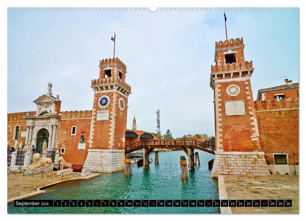 Bild: 9783516089479 | Besuch in Venedig (Wandkalender 2026 DIN A2 quer), CALVENDO...