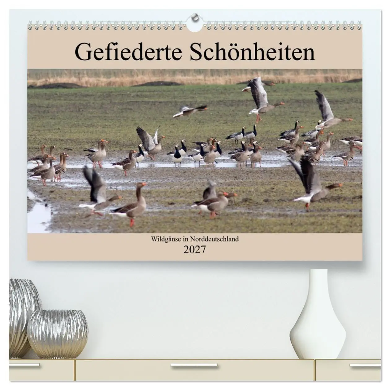Cover: 9783569799479 | Gefiederte Schönheiten - Wildgänse in Norddeutschland (hochwertiger...