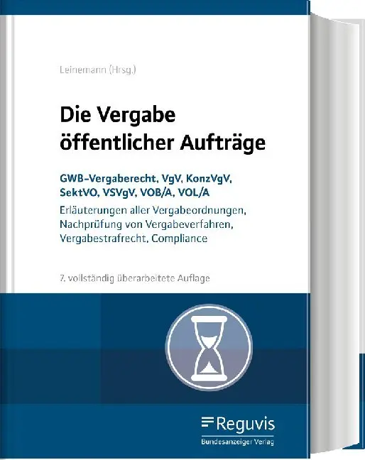 Cover: 9783846209479 | Die Vergabe öffentlicher Aufträge | Ralf Leinemann | Buch | XXX | 2021