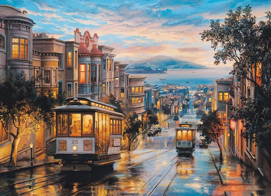 Cover: 628136609579 | San Francisco Cable Car Heaven (Puzzle) | Spiel | In Spielebox | 2023
