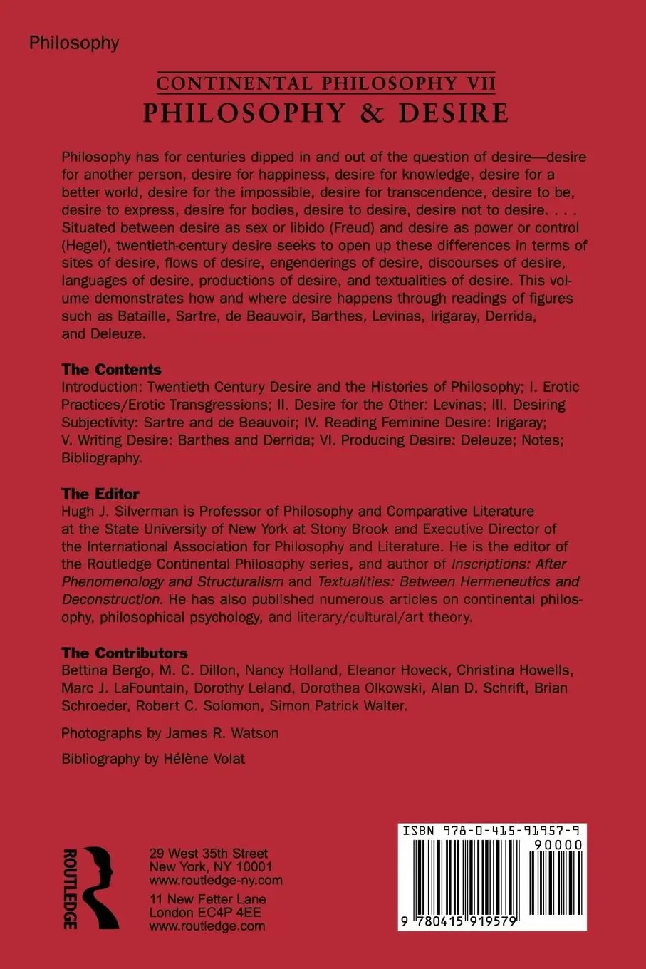 Rückseite: 9780415919579 | Philosophy and Desire | Hugh J. Silverman | Taschenbuch | Englisch