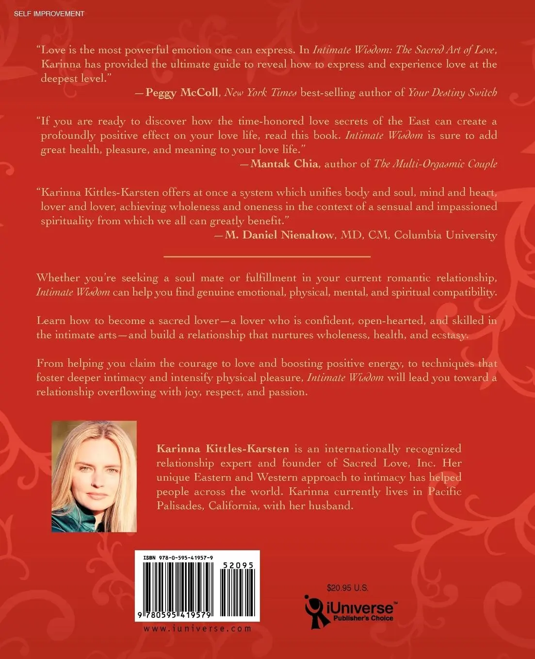 Rückseite: 9780595419579 | Intimate Wisdom | The Sacred Art of Love | Karinna Kittles-Karsten