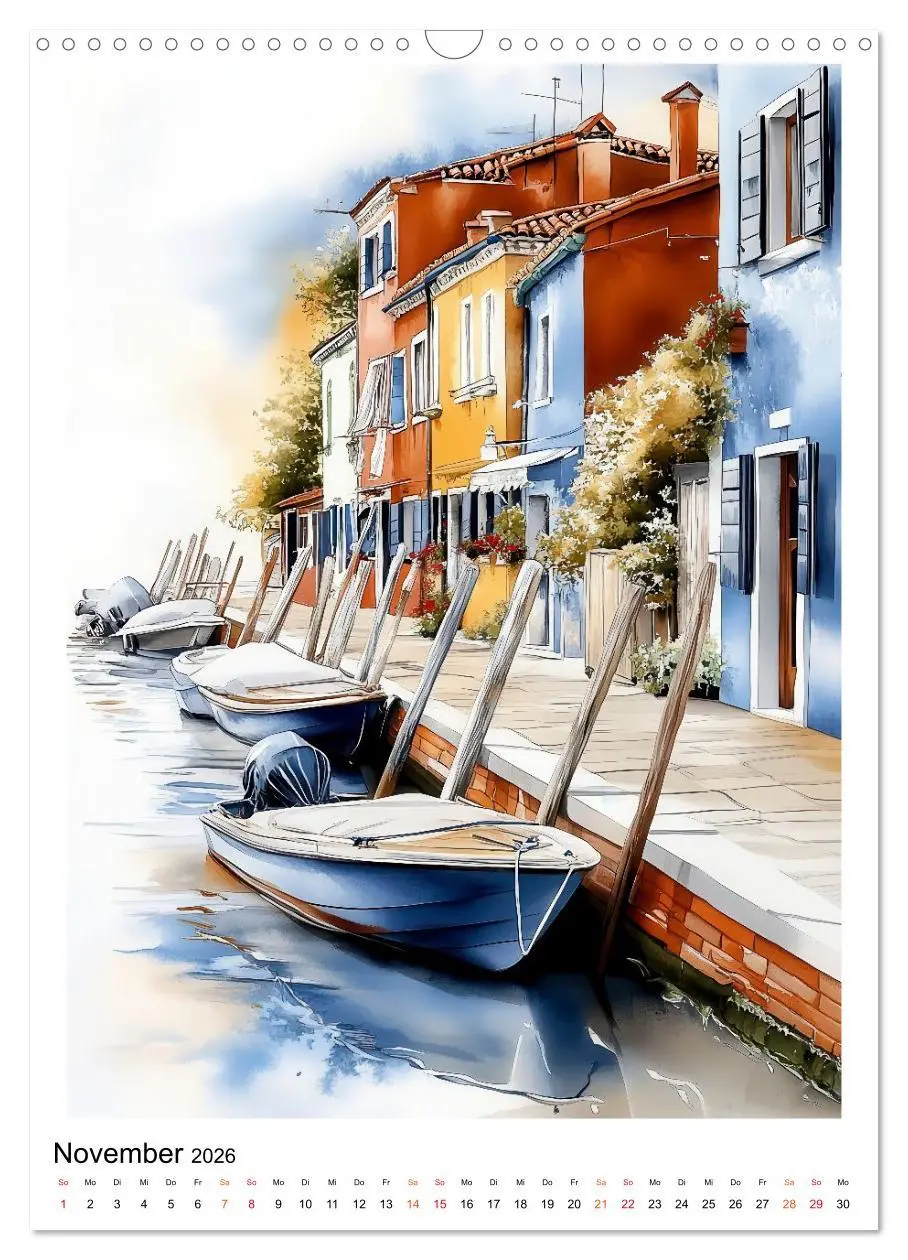 Bild: 9783457299579 | Venedig - Brücken, Kanäle, Gondeln (Wandkalender 2026 DIN A3 hoch),...