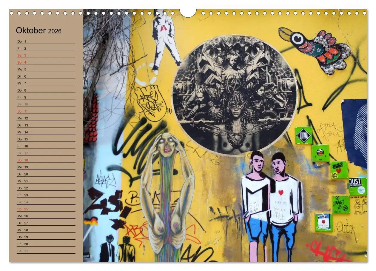 Bild: 9783516149579 | Street-Art Berlin (Wandkalender 2026 DIN A3 quer), CALVENDO...