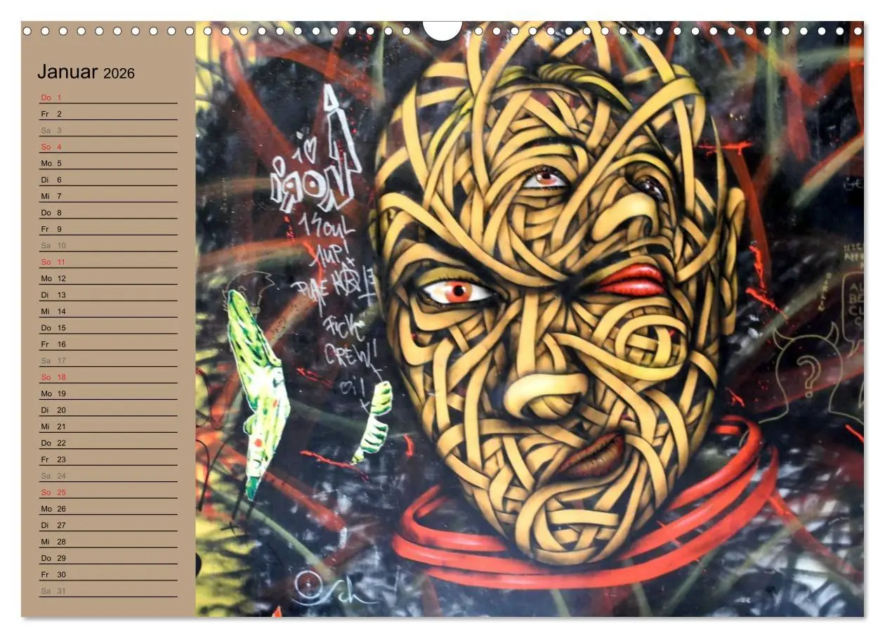 Bild: 9783516149579 | Street-Art Berlin (Wandkalender 2026 DIN A3 quer), CALVENDO...