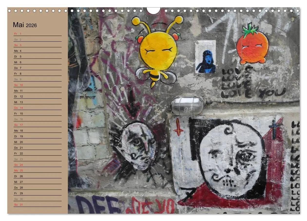 Bild: 9783516149579 | Street-Art Berlin (Wandkalender 2026 DIN A3 quer), CALVENDO...