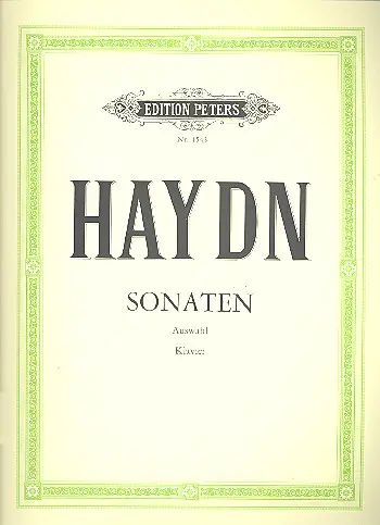 Cover: 9790014029579 | Piano Sonatas | Franz Joseph Haydn | Buch | Edition Peters