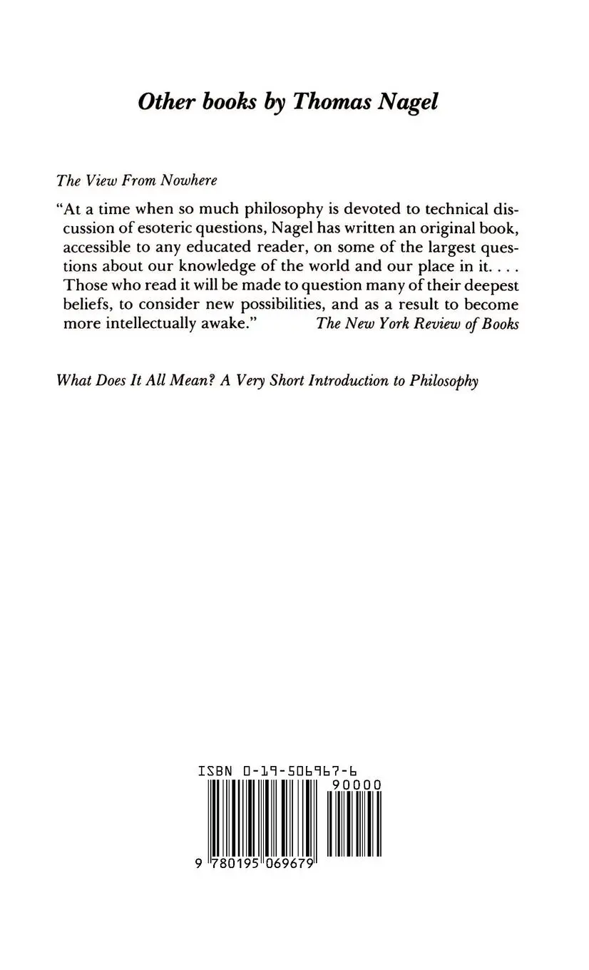 Rückseite: 9780195069679 | Equality and Partiality | Thomas Nagel | Buch | Gebunden | Englisch