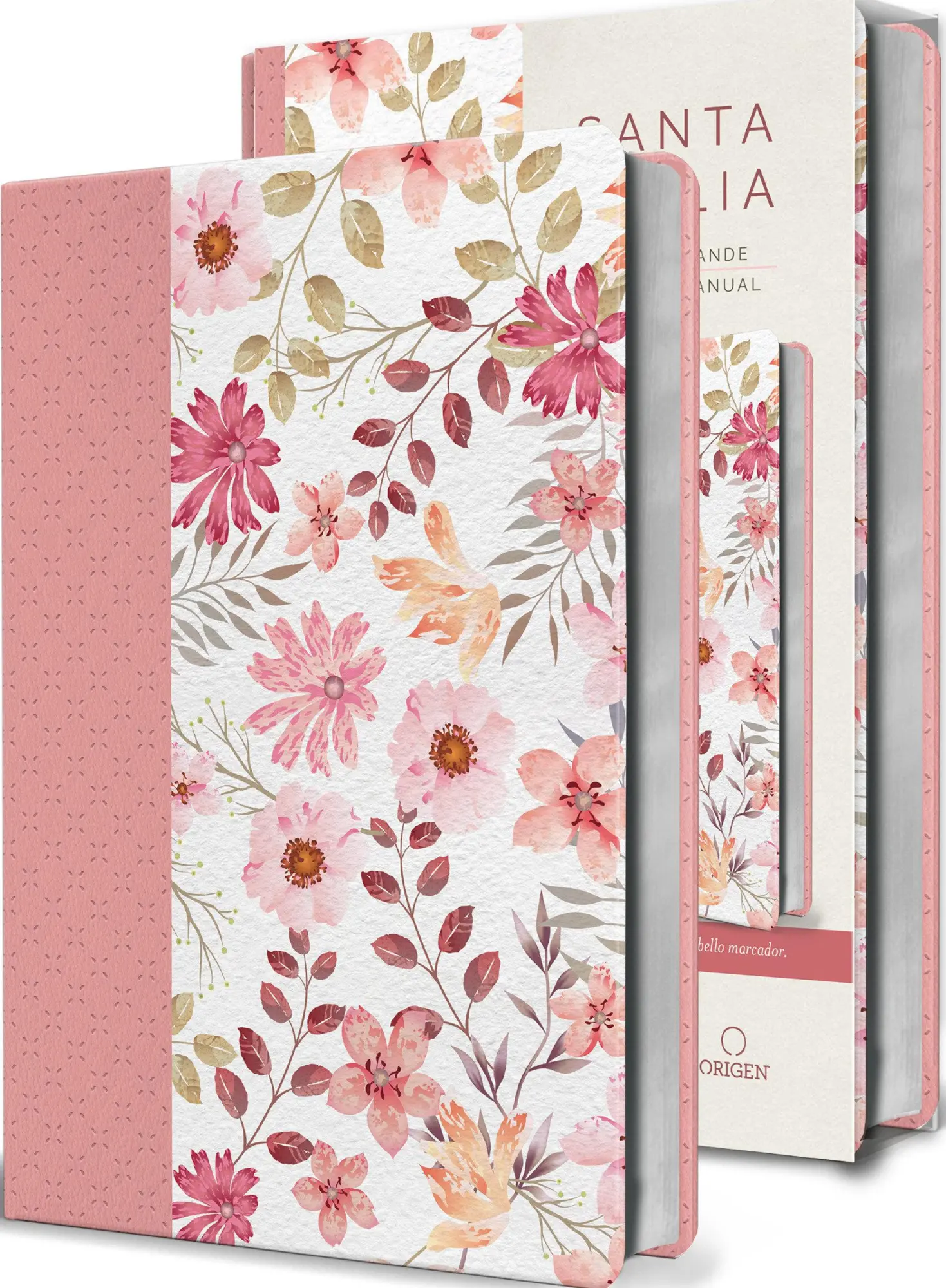 Cover: 9781644739679 | Biblia Reina Valera 1960 Letra Grande. Piel Rosada Con Flores,...