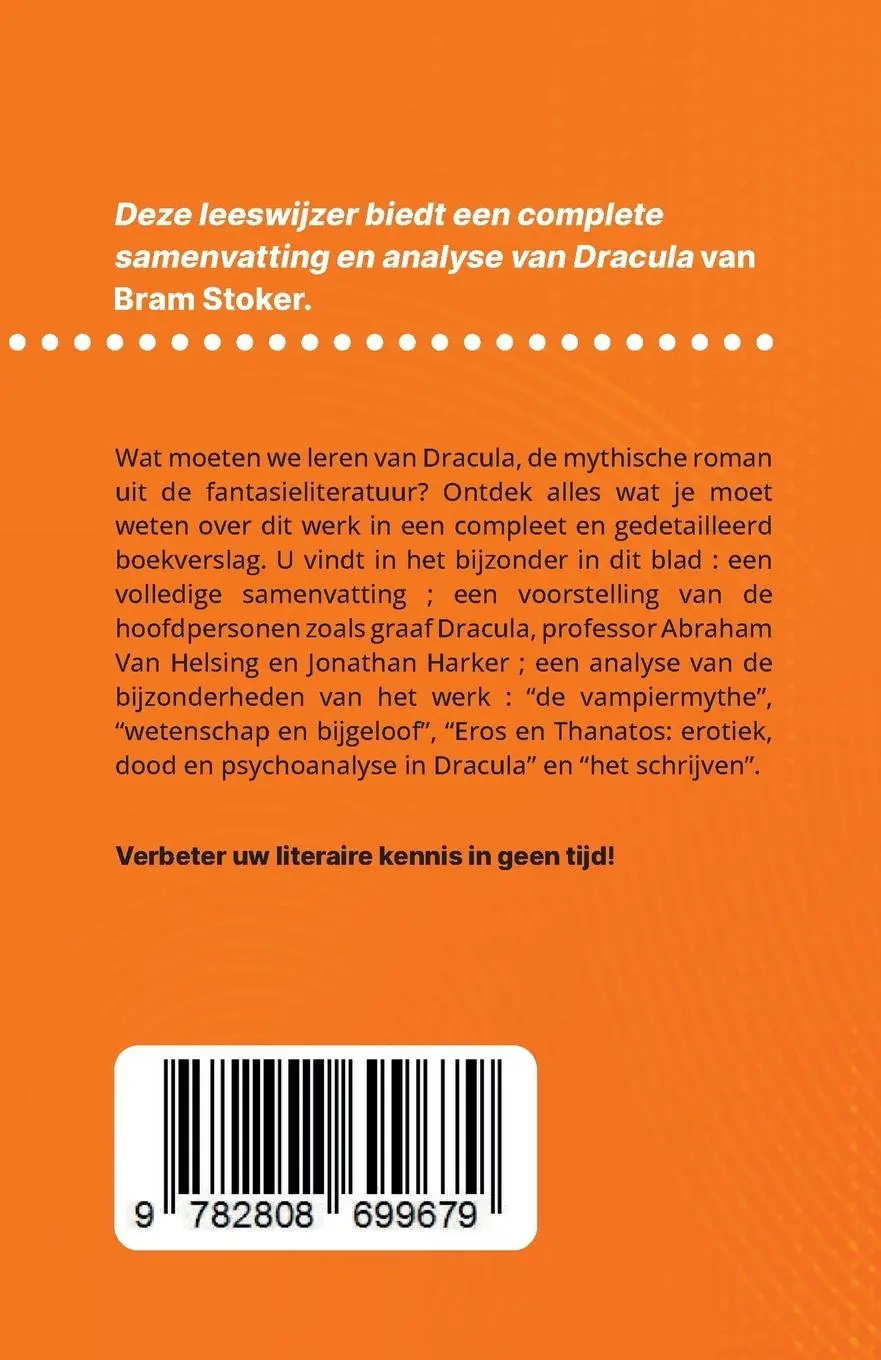 Rückseite: 9782808699679 | Dracula van Bram Stoker (Boekanalyse) | Agnès Fleury | Taschenbuch