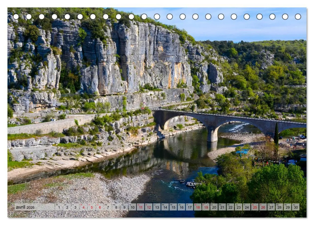 Bild: 9783457289679 | La beauté de l'Ardèche (Calendrier de bureau 2026 DIN A5 vertical),...