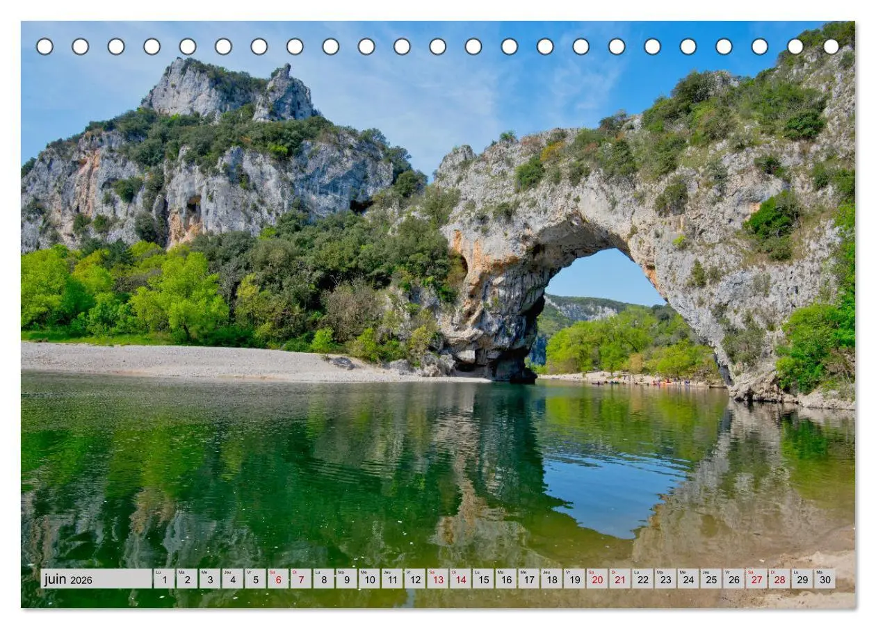 Bild: 9783457289679 | La beauté de l'Ardèche (Calendrier de bureau 2026 DIN A5 vertical),...
