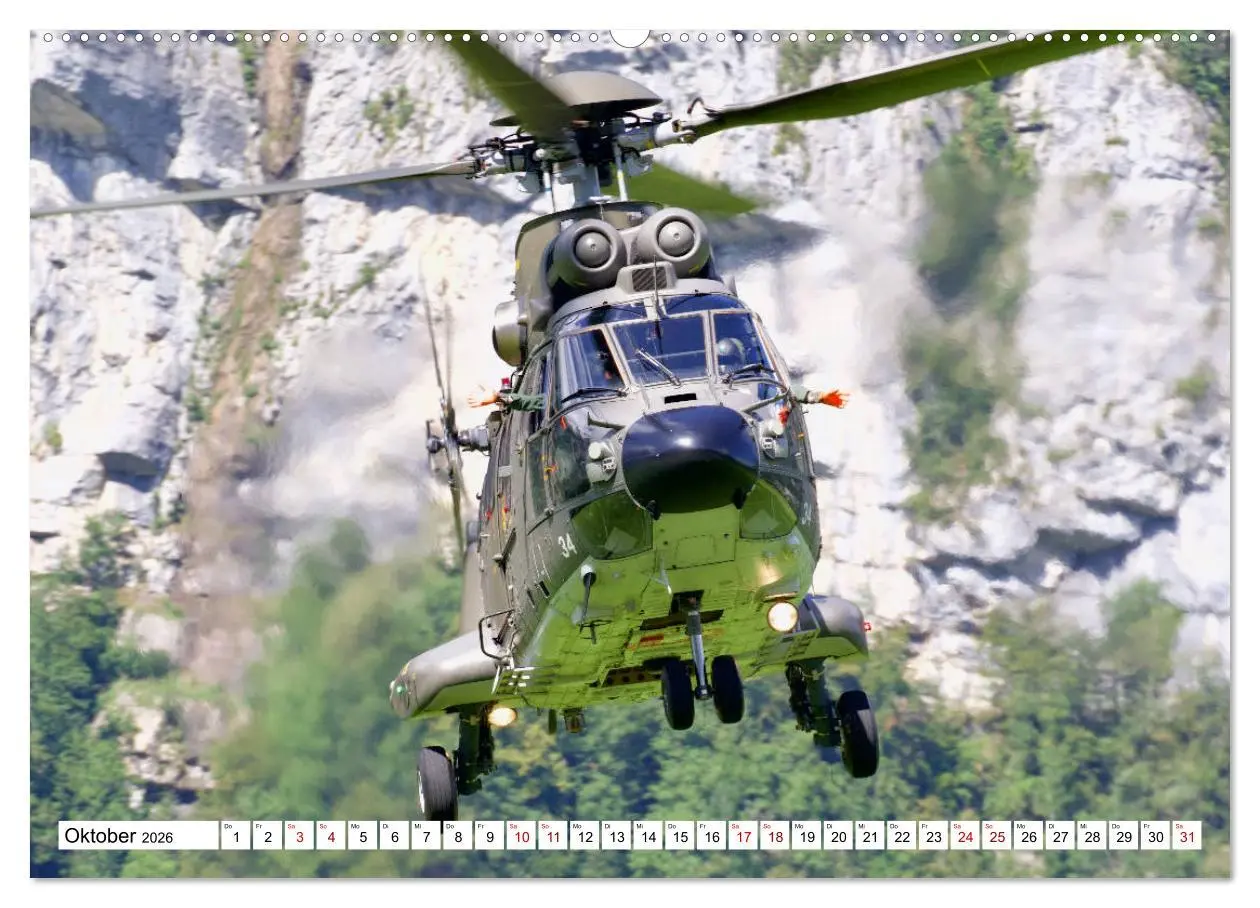Bild: 9783457739679 | Hubschrauber in Action (Wandkalender 2026 DIN A2 quer), CALVENDO...