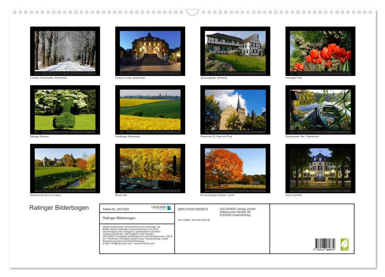Bild: 9783516069679 | Ratinger Bilderbogen (Wandkalender 2026 DIN A2 quer), CALVENDO...