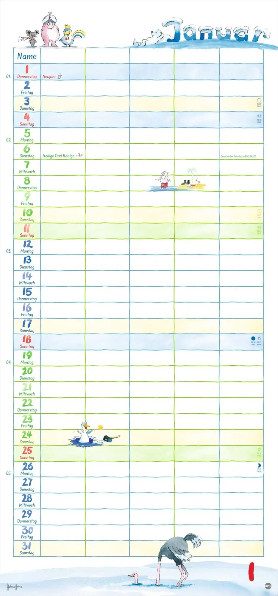 Bild: 9783756409679 | Helme Heine: Familienplaner 2026 | Helme Heine | Kalender | 15 S.