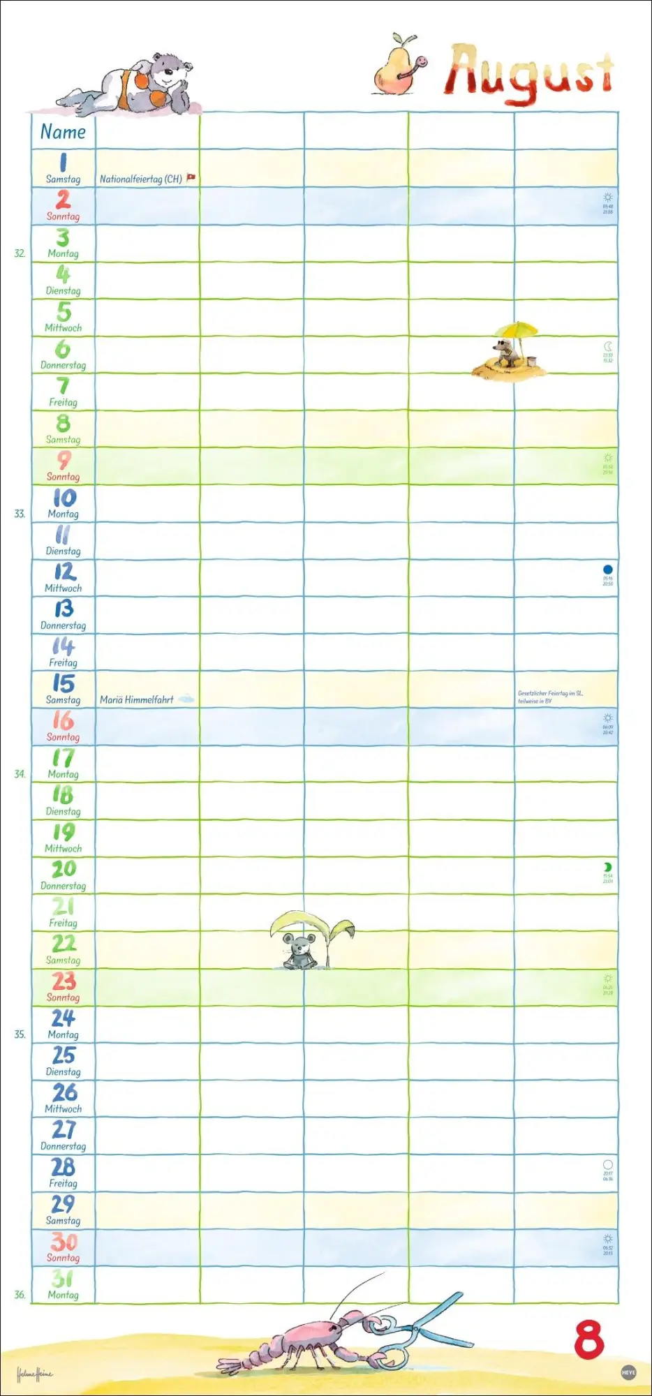 Bild: 9783756409679 | Helme Heine: Familienplaner 2026 | Helme Heine | Kalender | 15 S.