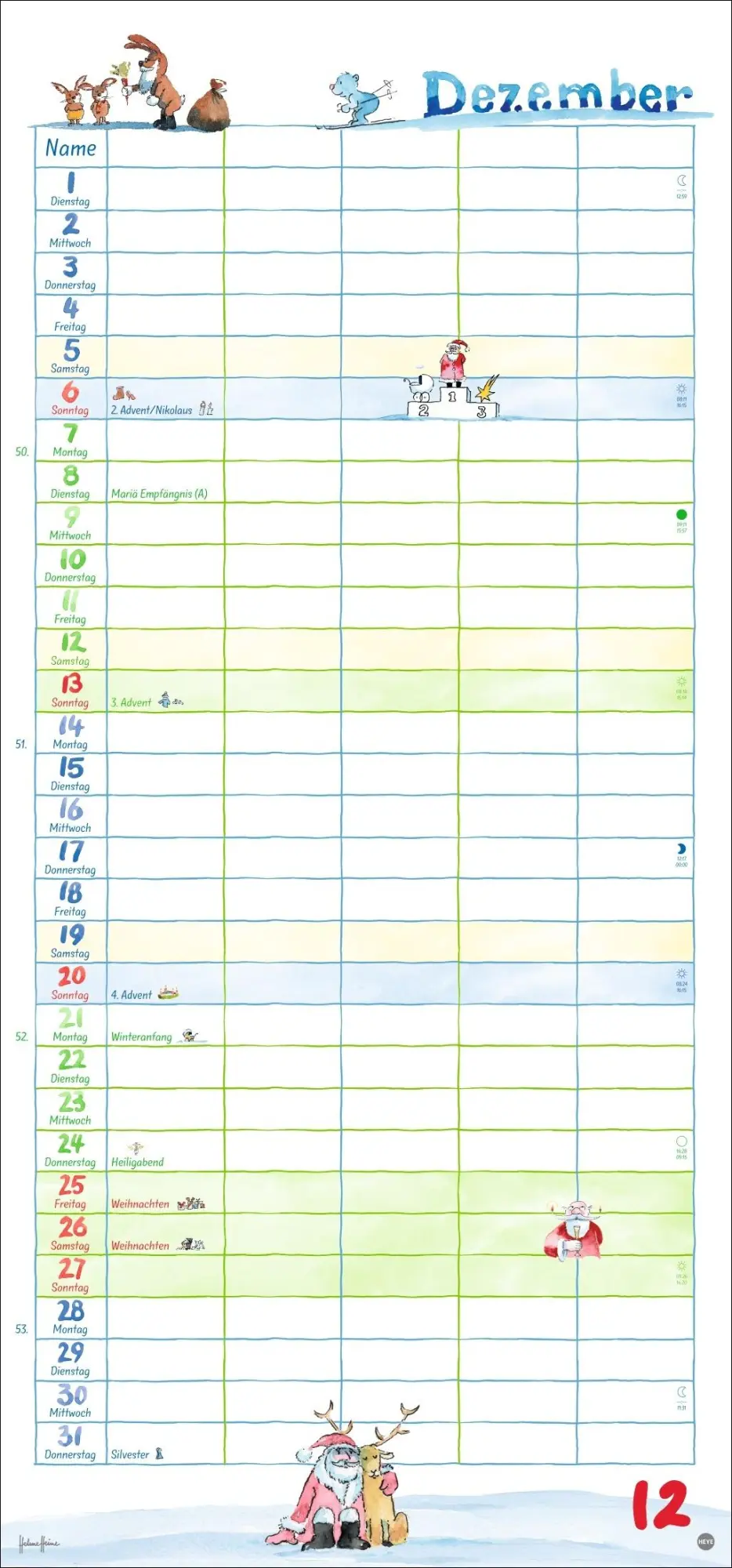 Bild: 9783756409679 | Helme Heine: Familienplaner 2026 | Helme Heine | Kalender | 15 S.
