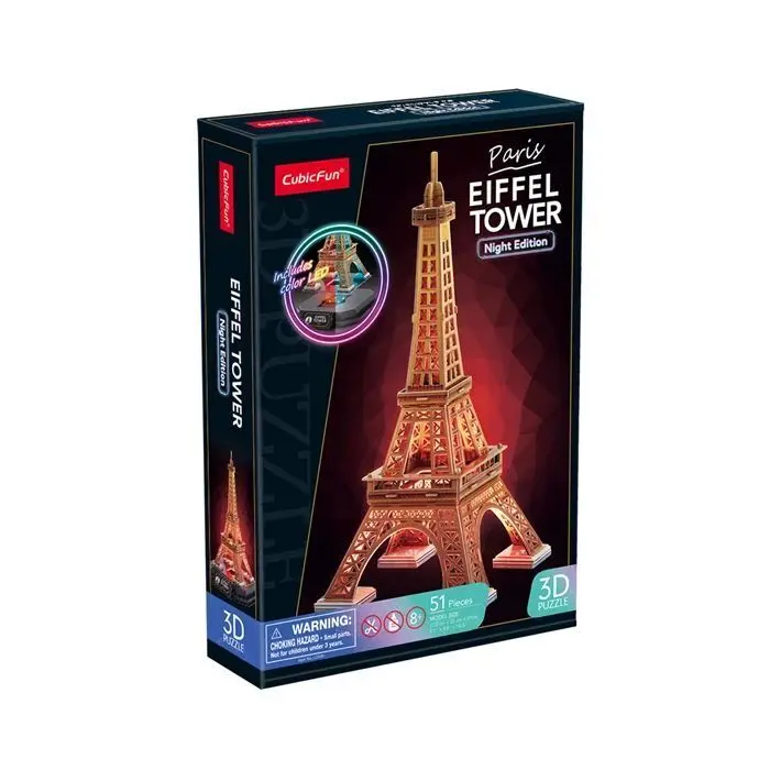 Cover: 7640409429779 | CUBICFUN - 3D Puzzle Eiffelturm LED 51 Teile | Spiel | 660534 | 2025