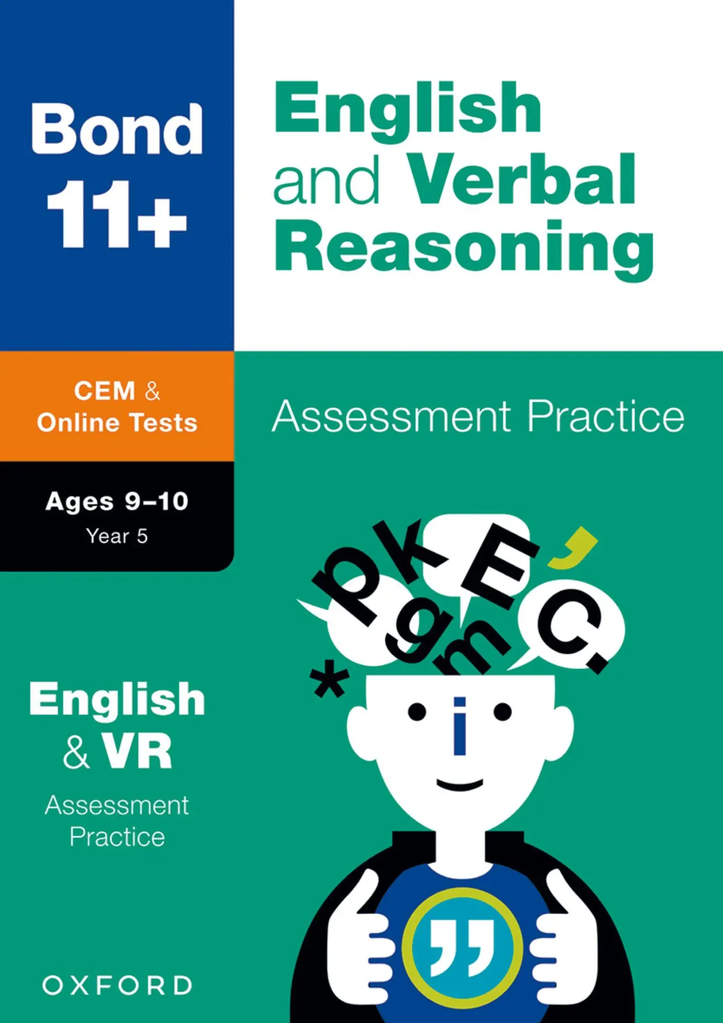 Cover: 9780192779779 | Bond 11+ CEM English &amp; Verbal Reasoning Assessment Papers 9-10...
