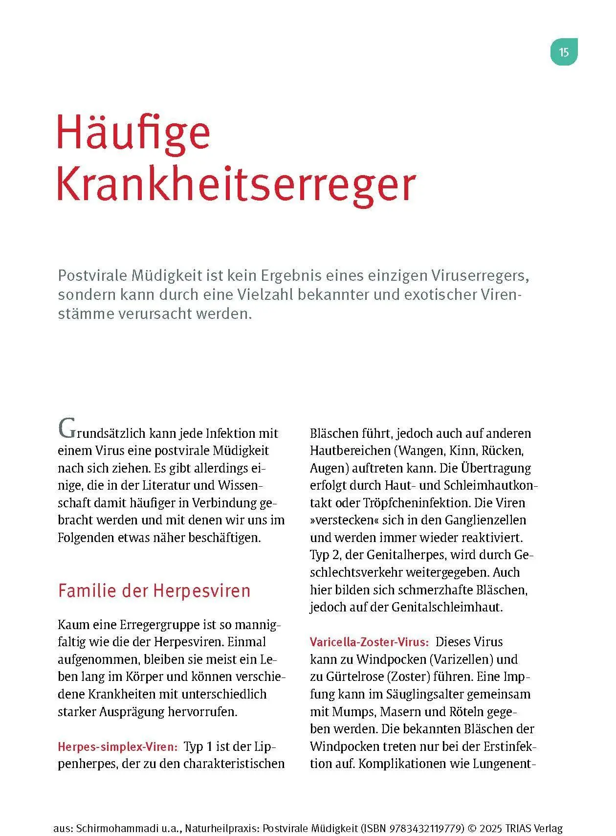 Bild: 9783432119779 | Naturheilpraxis: Postvirale Müdigkeit | Abbas Schirmohammadi (u. a.)