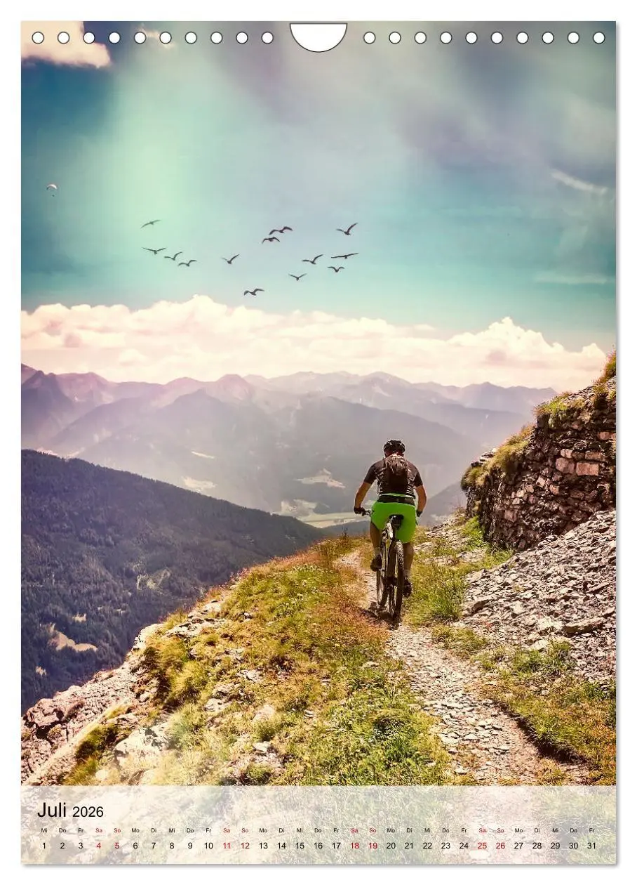Bild: 9783516369779 | Mountainbike - einfach Spaß (Wandkalender 2026 DIN A4 hoch),...