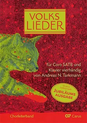 Cover: 9790007249779 | Volkslieder, für Coro SATB und Klavier vierhändig, Chorleiterband