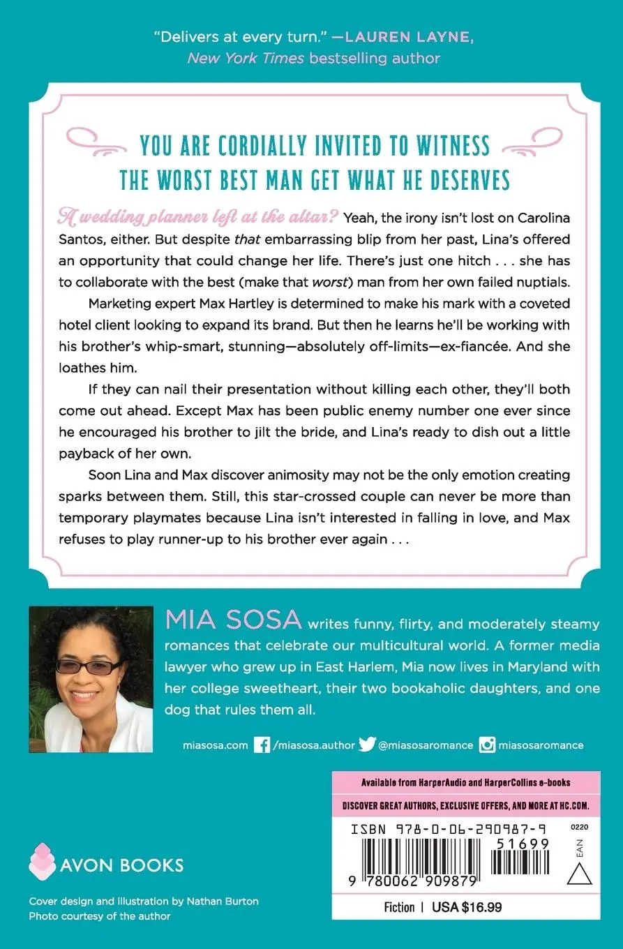 Rückseite: 9780062909879 | The Worst Best Man | A Novel | Mia Sosa | Taschenbuch | Trade PB