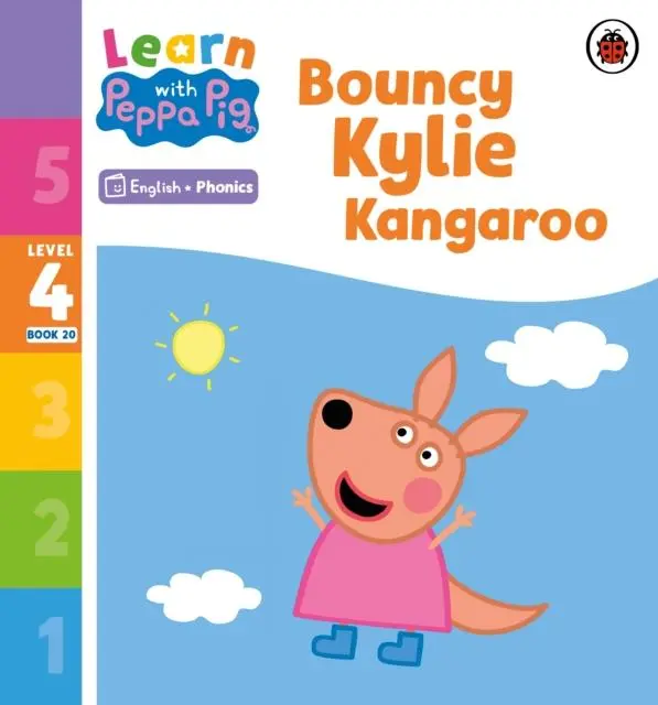 Cover: 9780241579879 | Learn with Peppa Phonics Level 4 Book 20 - Bouncy Kylie Kangaroo...