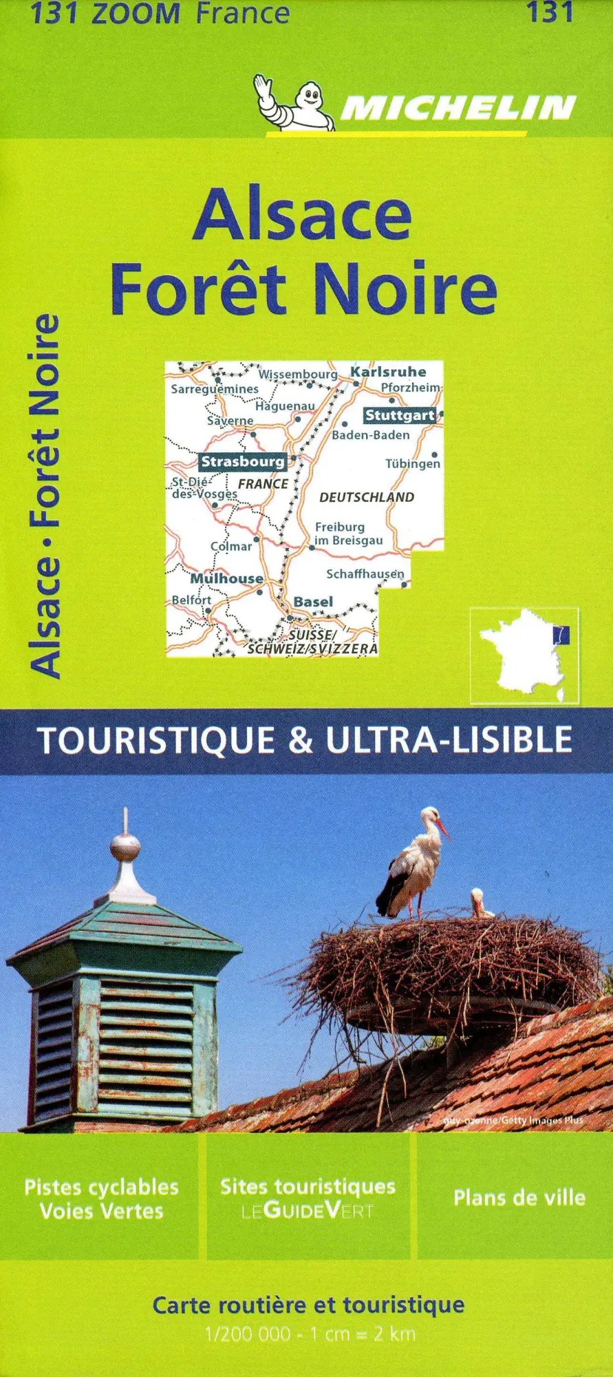 Cover: 9782067209879 | Black Forest, Alsace, Rhine Valley - Zoom Map 131 | Map 1:200 000