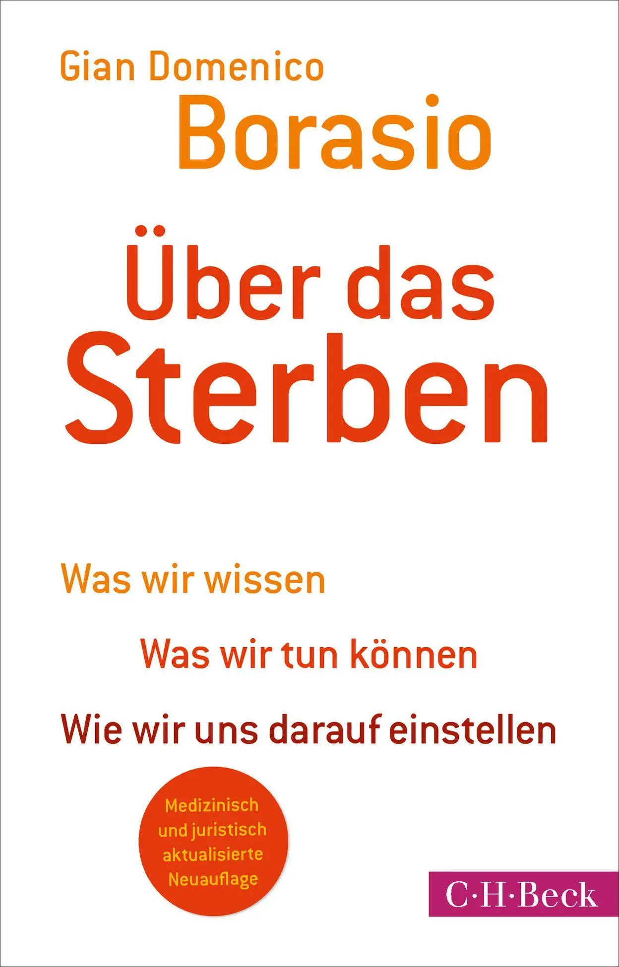 Cover: 9783406849879 | Über das Sterben | Gian Domenico Borasio | Taschenbuch | 208 S. | 2026