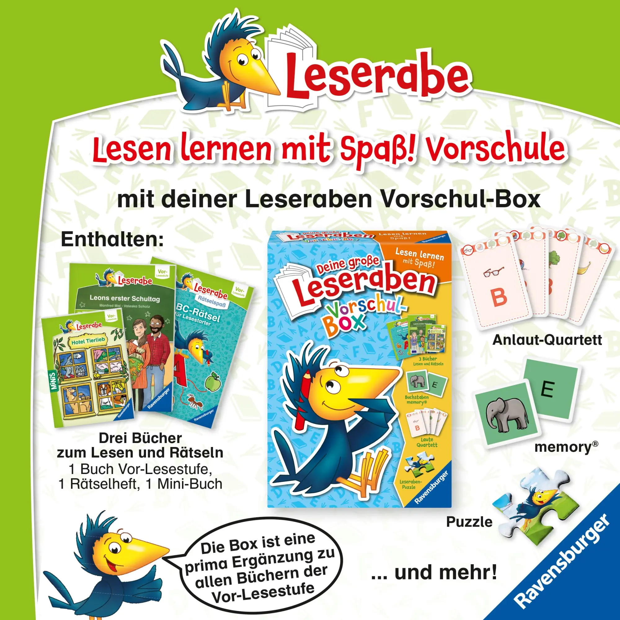 Bild: 9783473489879 | Ravensburger Leserabe Rätselspaß - Erstlese-Rätsel für Lesestarter...