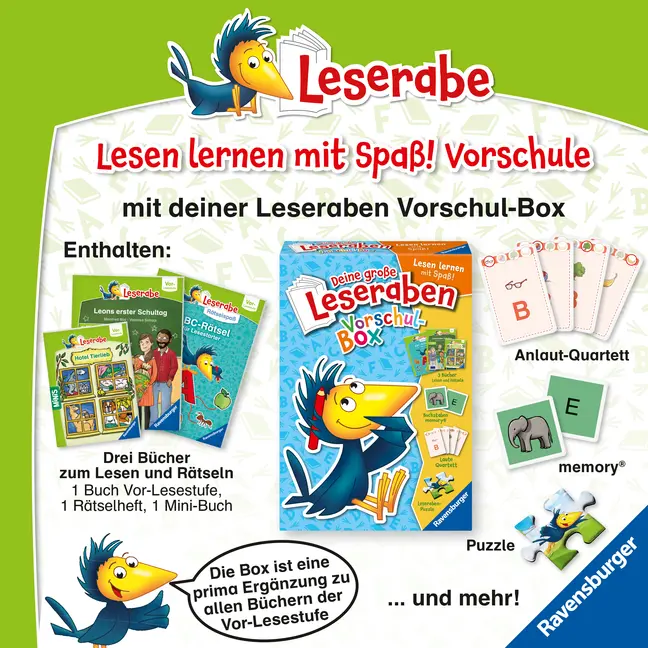 Bild: 9783473489879 | Leserabe Rätselspaß - Erstlese-Rätsel für Lesestarter (Vor-Lesestufe)