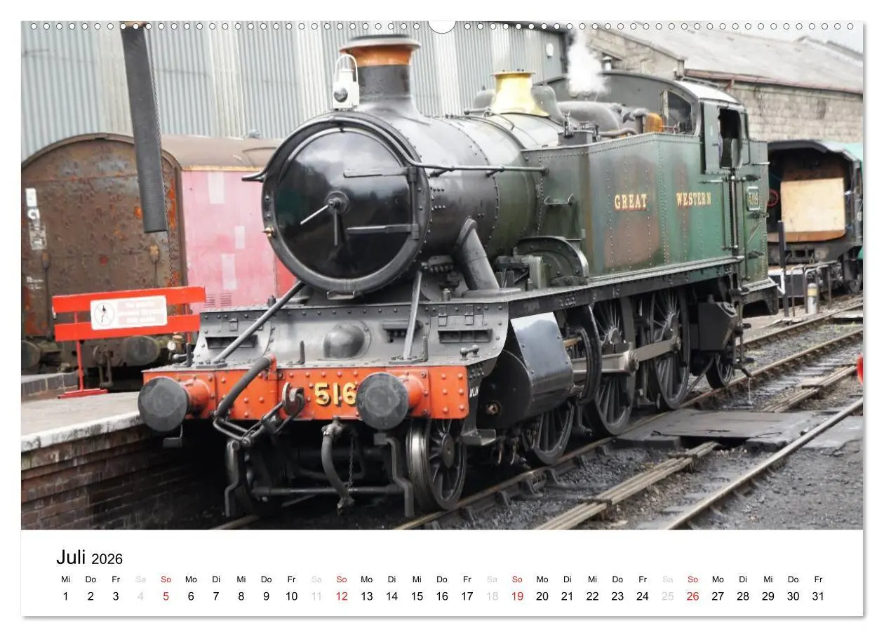 Bild: 9783516119879 | Nostalgische Eisenbahnen Englands (Wandkalender 2026 DIN A2 quer),...