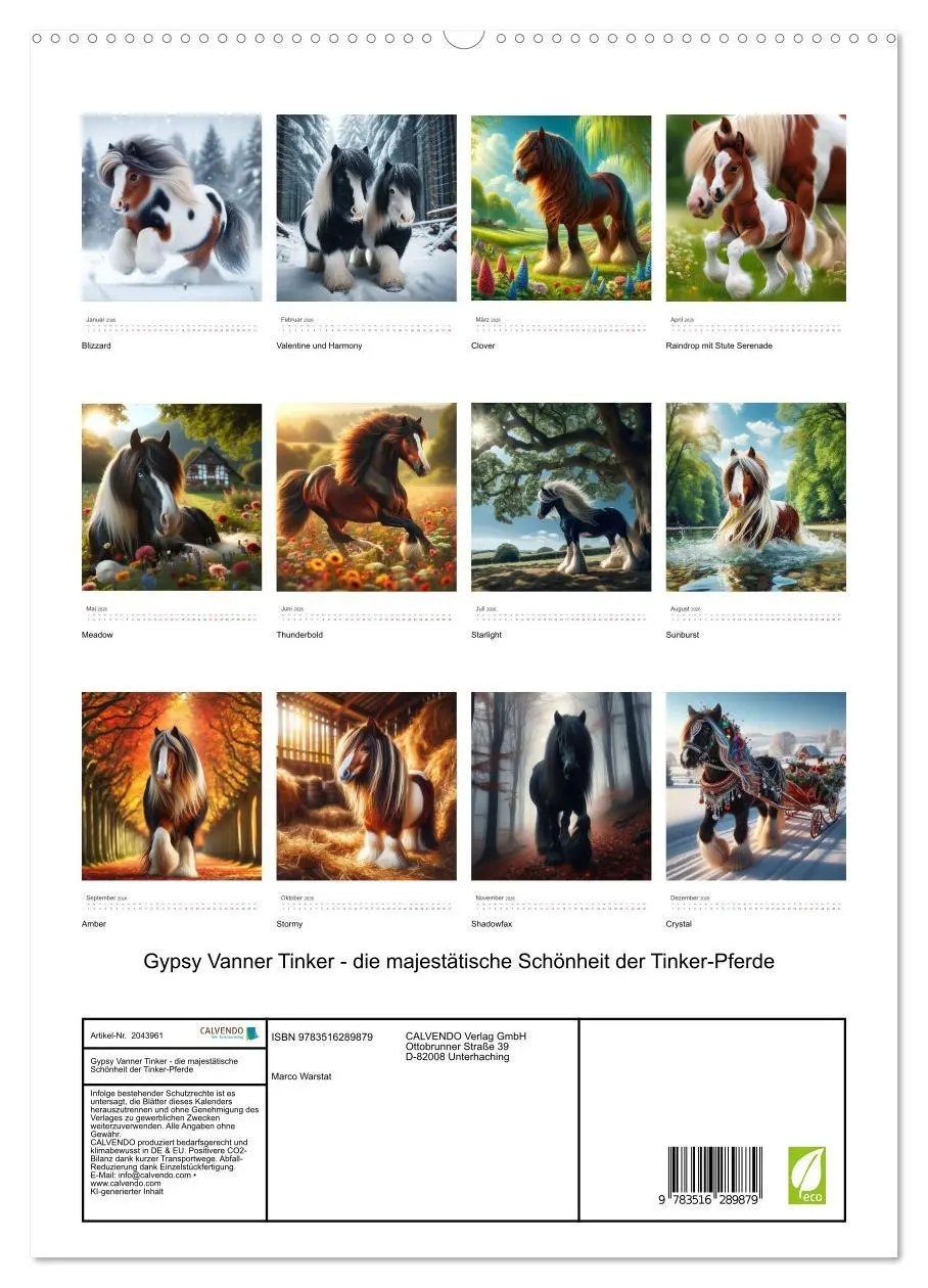 Bild: 9783516289879 | Gypsy Vanner Tinker - die majestätische Schönheit der Tinker-Pferde...