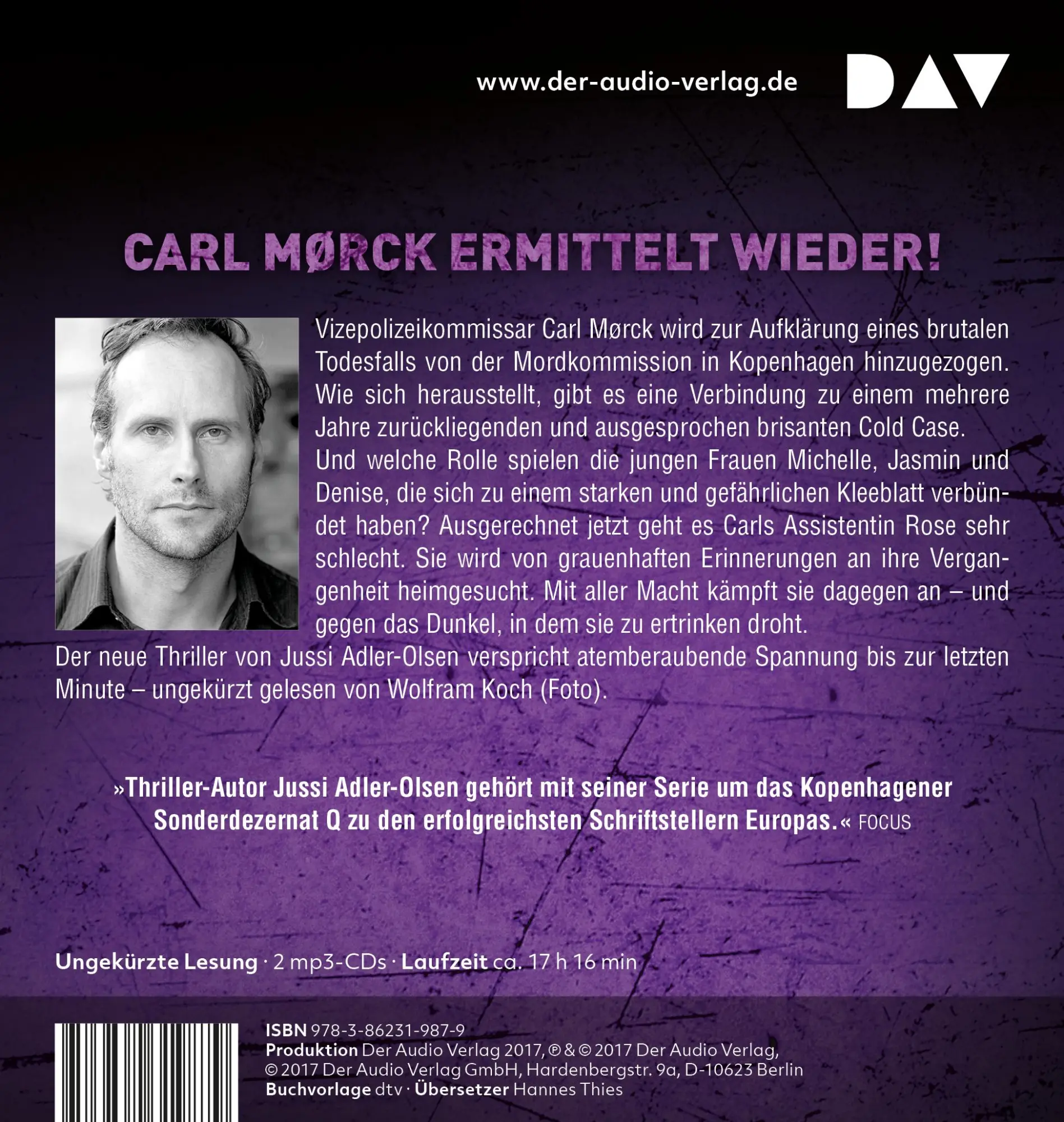Rückseite: 9783862319879 | Selfies. Der siebte Fall für Carl Mørck, Sonderdezernat Q | MP3 | 2017