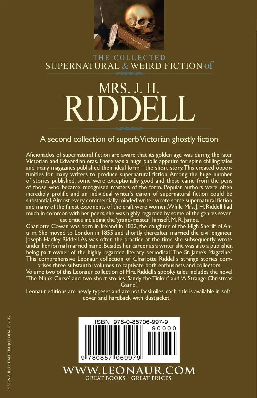 Rückseite: 9780857069979 | The Collected Supernatural and Weird Fiction of Mrs. J. H. Riddell