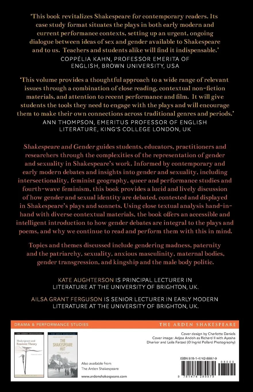 Rückseite: 9781474289979 | Shakespeare and Gender | Sex and Sexuality in Shakespeare's Drama