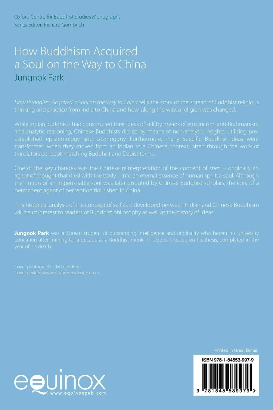 Rückseite: 9781845539979 | How Buddhism Acquired a Soul on the Way to China | Jungnok Park | Buch