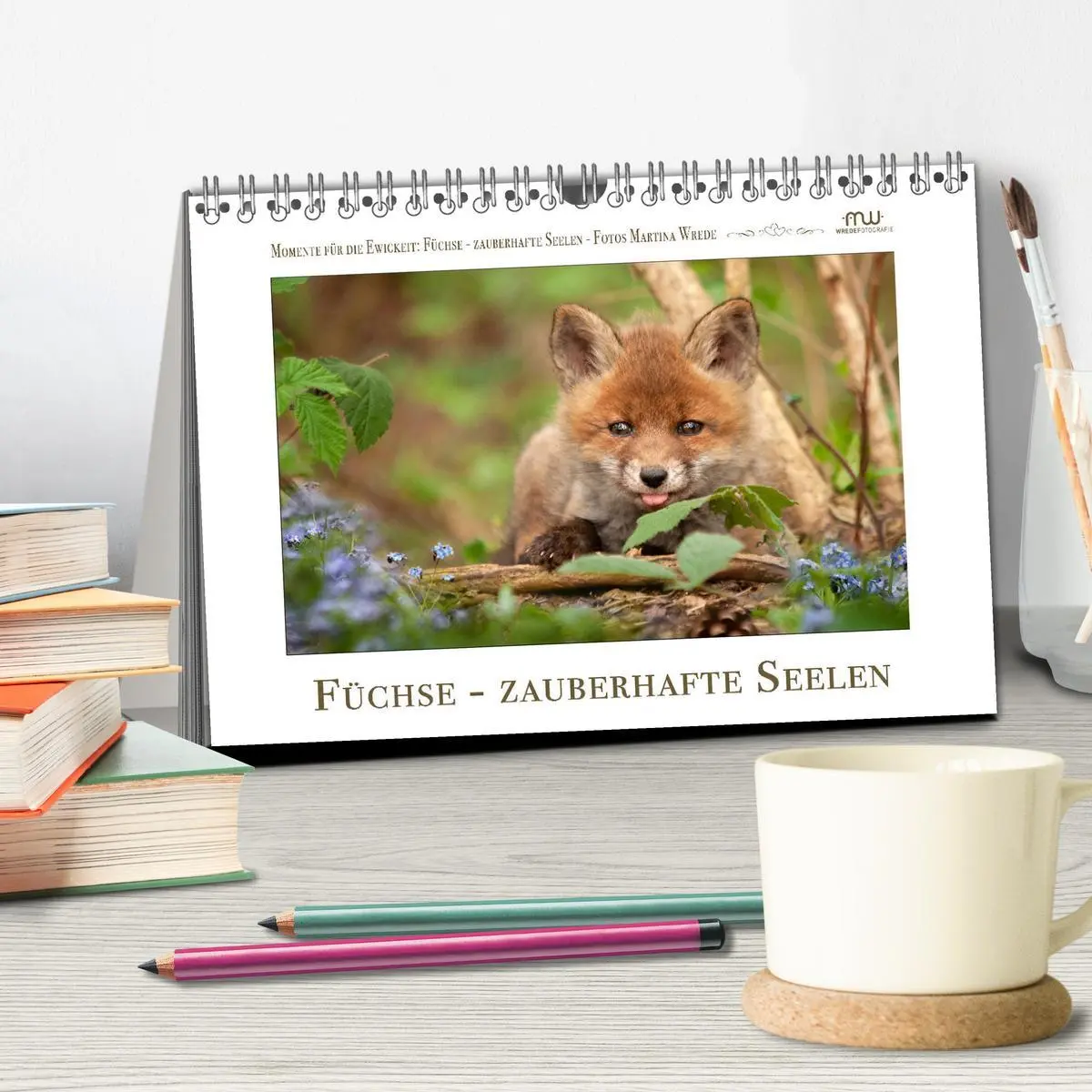 Bild: 9783457499979 | Füchse - zauberhafte Seelen (Tischkalender 2026 DIN A5 quer),...