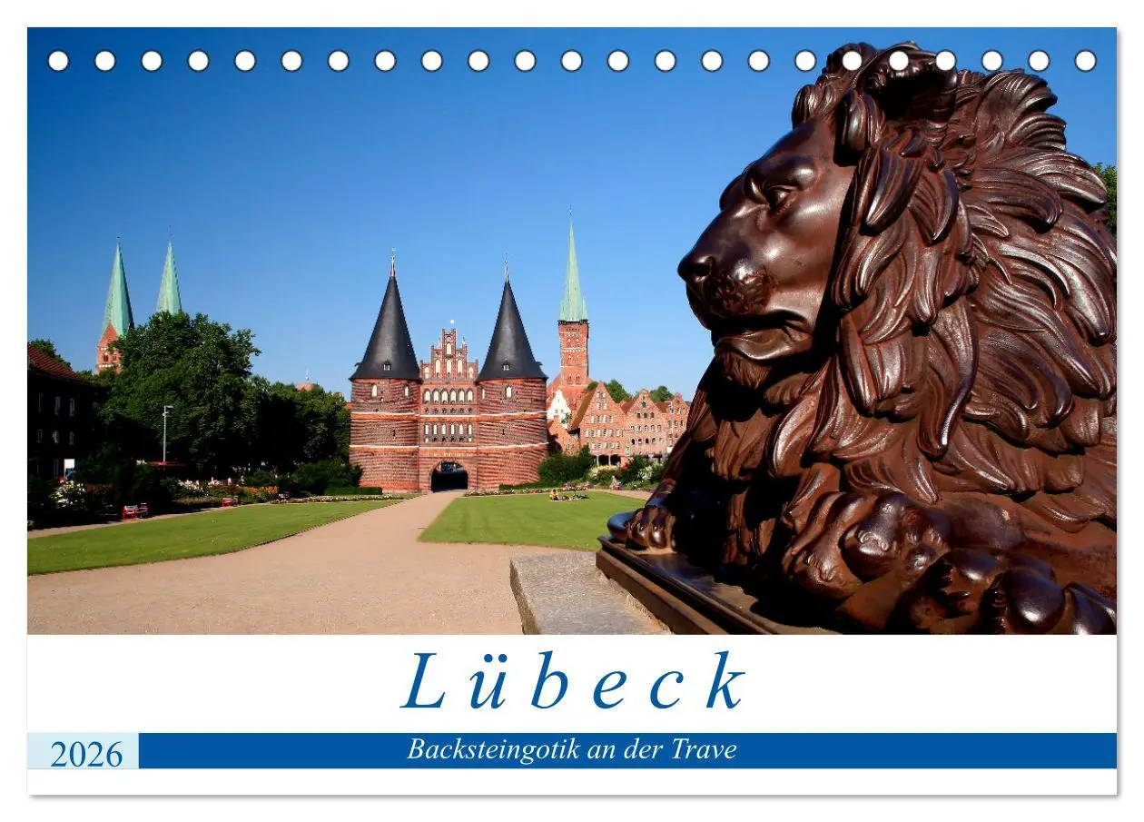 Cover: 9783457639979 | Lübeck Backsteingotik an der Trave (Tischkalender 2026 DIN A5...