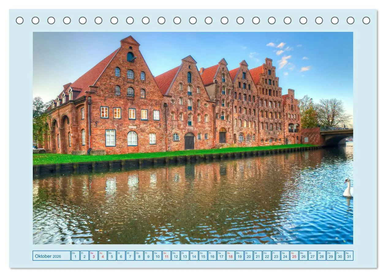 Bild: 9783457639979 | Lübeck Backsteingotik an der Trave (Tischkalender 2026 DIN A5...