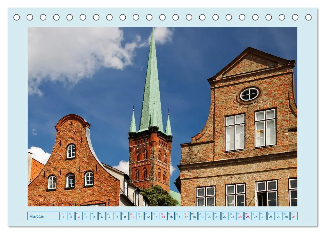 Bild: 9783457639979 | Lübeck Backsteingotik an der Trave (Tischkalender 2026 DIN A5...