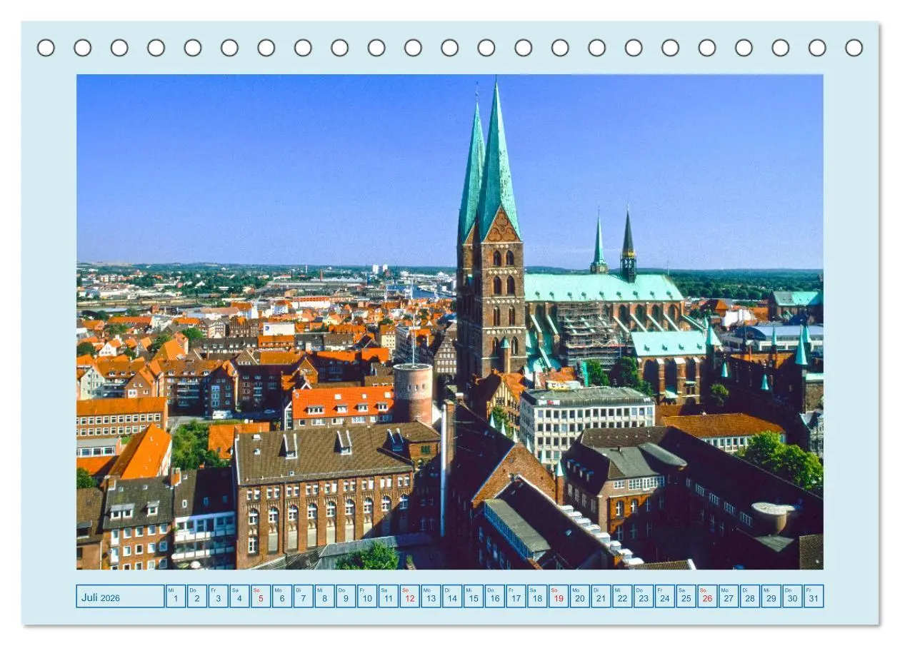 Bild: 9783457639979 | Lübeck Backsteingotik an der Trave (Tischkalender 2026 DIN A5...