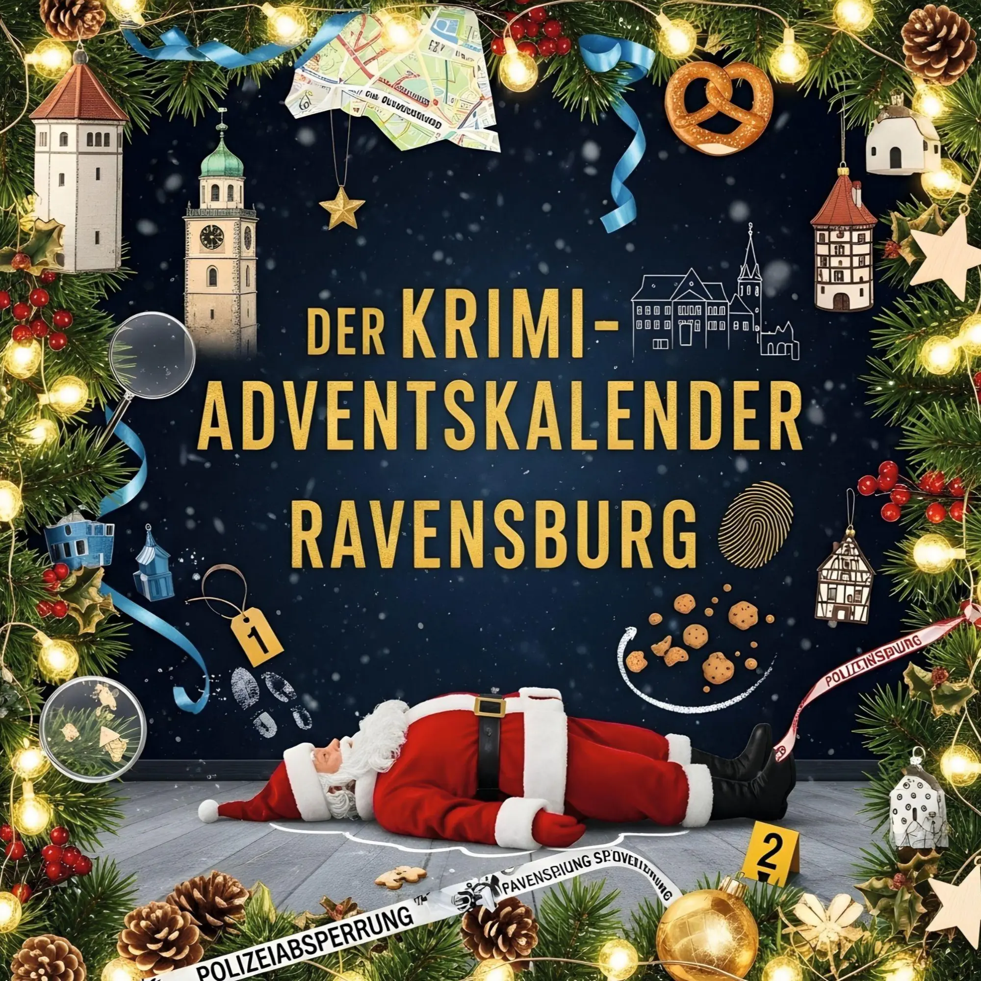 Cover: 9783695309979 | Der Krimi-Adventskalender Ravensburg | Mordsverdächtig in 24 Akten