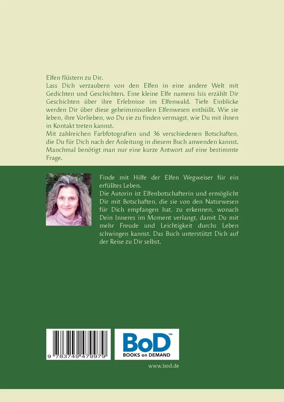 Rückseite: 9783749479979 | Elfen sprechen zu Dir | Manuela Ariana Steckel | Taschenbuch | 196 S.
