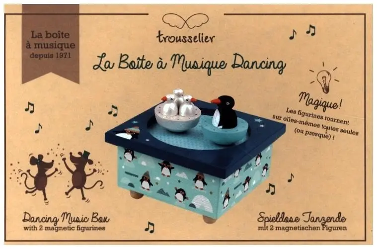 Cover: 3457010950080 | TROUSSELIER - Spieluhr mit tanzenden Pinguine, magnetisch | 6295008