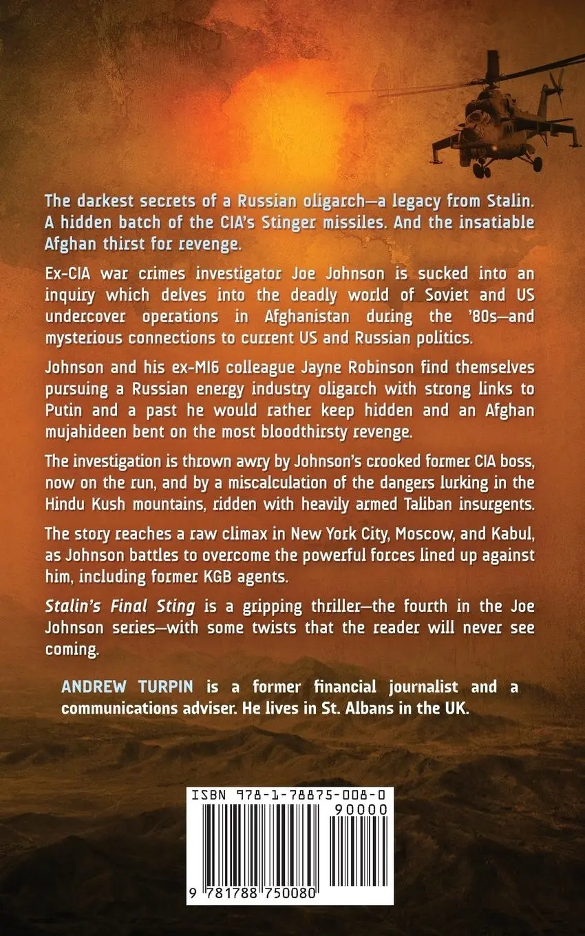 Rückseite: 9781788750080 | Stalin's Final Sting | A Joe Johnson Thriller, Book 4 | Andrew Turpin